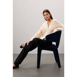 PETER SOM Off-White Tan Two-Toned Colorblock Button Front Cardigan Size Small